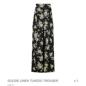 Goldie linen tuxedo trouser & top. Never worn, perfect condition